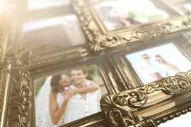 Slideshow Glossy Gold Vintage Frames 7616685