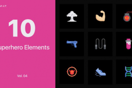 Superhero Icons for Premiere Pro Vol. 04 45508909