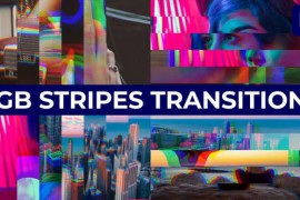 RGB Stripes Transitions for Premiere Pro 47992706
