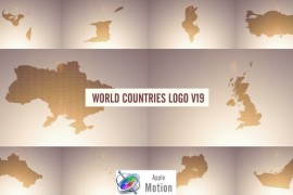 World Countries Logo & Titles V19 - Apple Motion 43860113