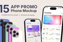 Free Download:App Promo Phone Mockup 61853506