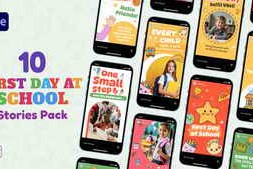Free Download:First Day At School Stories For After Effects 59342167
