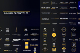 Minimal Titles And Lower Thirds | After Effects 51387335