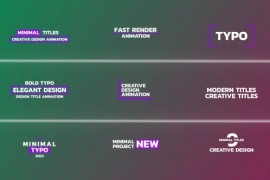 Minimal Titles | After Effects 47697759