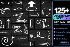 125 Sketch Hand Drawn Arrows 52307884
