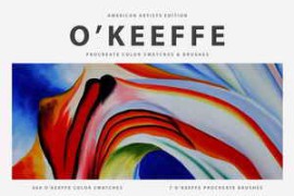 Free Download:CreativeMarket – Georgia O’ Keeffe Procreate Brushes u5549828