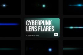 Cyberpunk Lense Flares for Premiere Pro 44779803