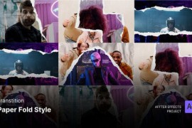 Transition - Paper Fold Style After Effects Template 52240370