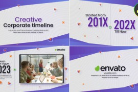 Creative Corporate Timeline Slideshow for DaVinci Resolve 48846774