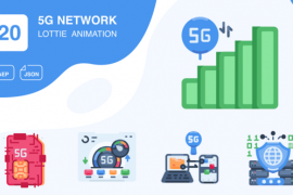 5G Network Animated Icons | After Effects 48694626