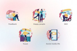Social Media Life - Flat Concept Colorful 47721508