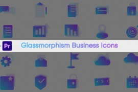 Glassmorphism Business Icons 43889661