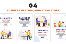 Business Meeting 2D Vector Animation Instagram Story 48655622
