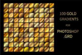 CreativeMarket – Gold Gradients for Photoshop .GRD 5915141