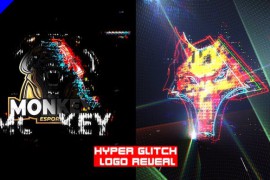 Hyper Glitch Logo Reveal 43794501