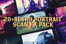 Free Download:Retro Portrait Scan FX – VHS Grunge Texture & Analog Frame Pack 58793185