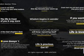 Modern Quotes Titles v2.0 | After Effects 44864141