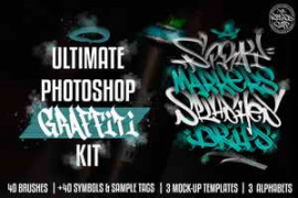 CreativeMarket – Ultimate Photoshop Graffiti Kit 5755728