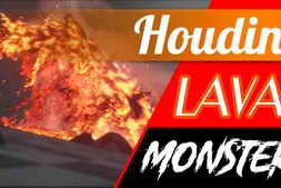 CGCircuit – Houdini Snake Lava Monster Project
