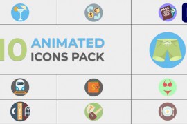 Vacation & Traveler Animated Icons for Premiere Pro 47247500