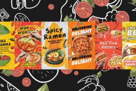 Food Vertical Posters Pack 50834390