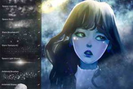 Free Download:Galaxy Brushes Pack for Procreate