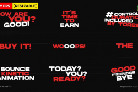 Kinetic Text Titles 3.0 \ DR 47826831