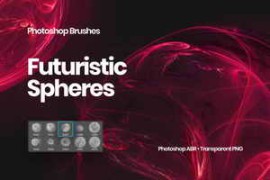 Futuristic Spheres Photoshop Brushes
