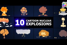 Cartoon Nuclear Explosions | FCPX 51569231