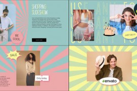Retro Shopping Slideshow for DaVinci Resolve 43175801
