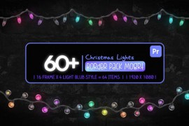 Christmas Border Lights Pack Mogrt 55869153