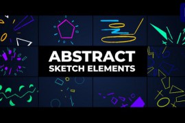 Abstract Sketch Elements | Premiere Pro MOGRT 46148553