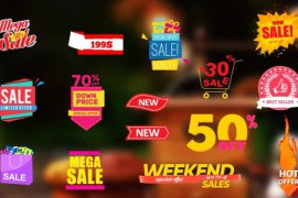 Sales Discount Stickers / Shopping Commercial Project 45552171