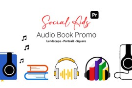 Audio Book Promo Social Ads for Premiere Pro 56560281