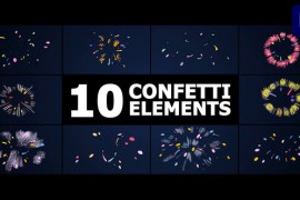 Holiday Confetti Elements | Premiere Pro MOGRT 49741426