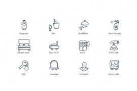 Hotel Service - Outline Icons 49818148
