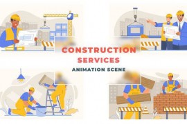 Construction Services Animation Scene 43307363