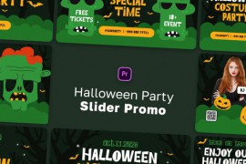 Halloween Party Slider Promo MOGRT 47552605