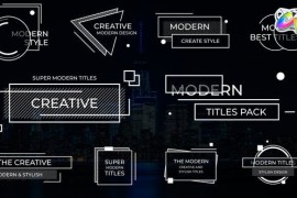 Creative Modern Titles for FCPX 45046191