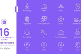 Cryptocurrency Icon Set Line pack - MORGRT 44759399