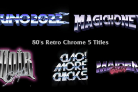80s Retro Chrome 5 Titles 39195228