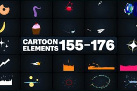Cartoon Elements for Premiere Pro 50327137