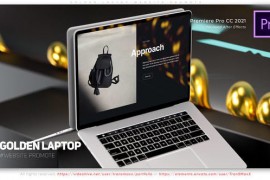 Golden Laptop Website Promote 46353864