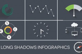 Flat Long Shadow Infographics 7739654