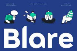Free Download:Blare Bold Display Font