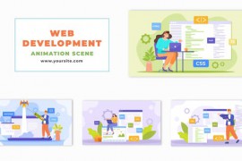 Vector Web Development Process Animation Scene 48565056