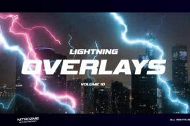 Lightning Overlays Vol. 10 for DaVinci Resolve 50457065