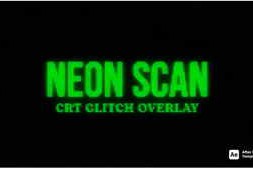 Free Download:Neon Scan CRT Glitch Overlay 62443575