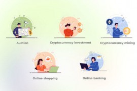 Cryptocurrency Investment - Flat Concept 44739998