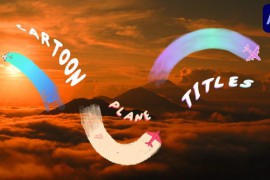 Cartoon Plane Titles for After Effects 46045183